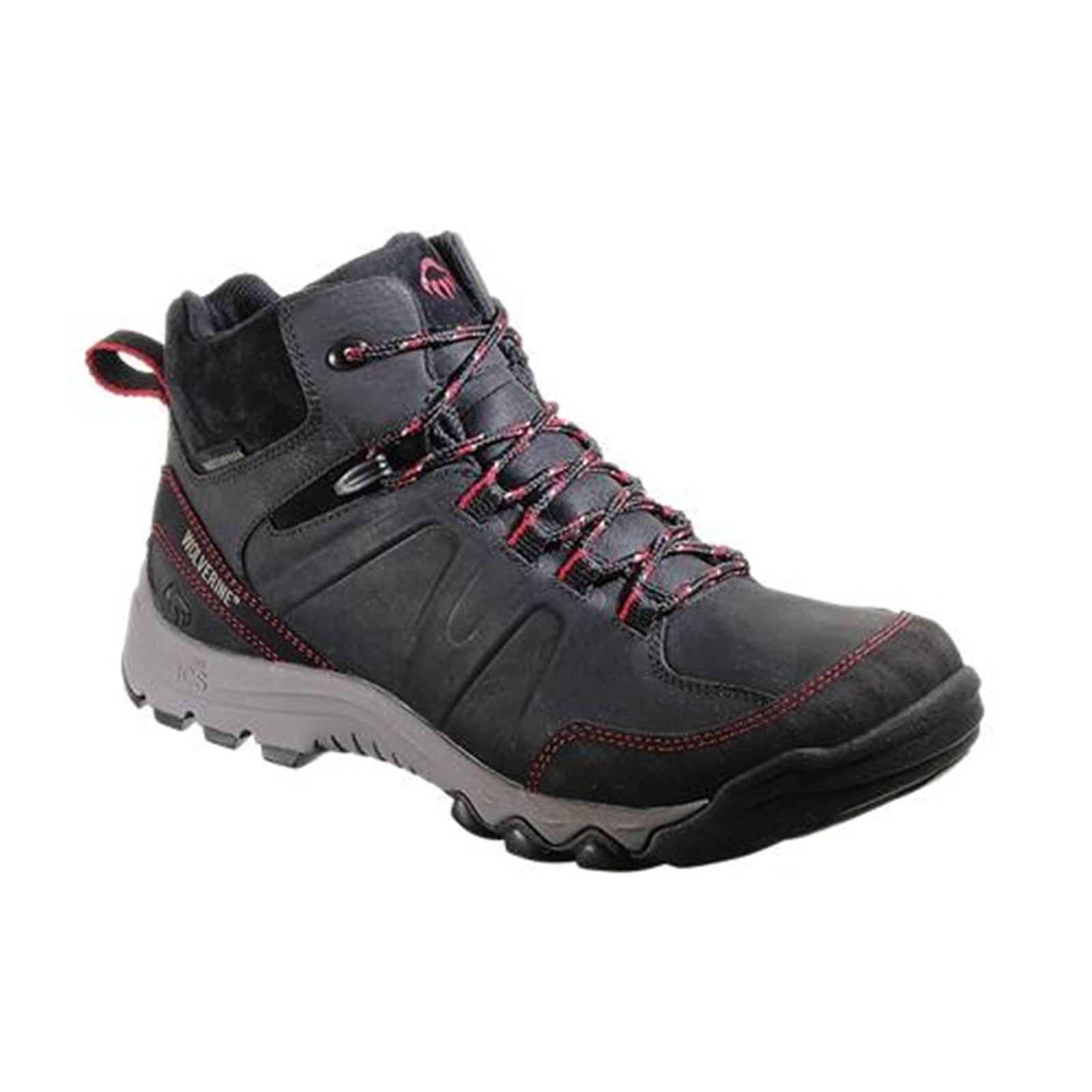 Wolverine Men's Alto Medium and Extra Wide Gray/Red Hiker - Black