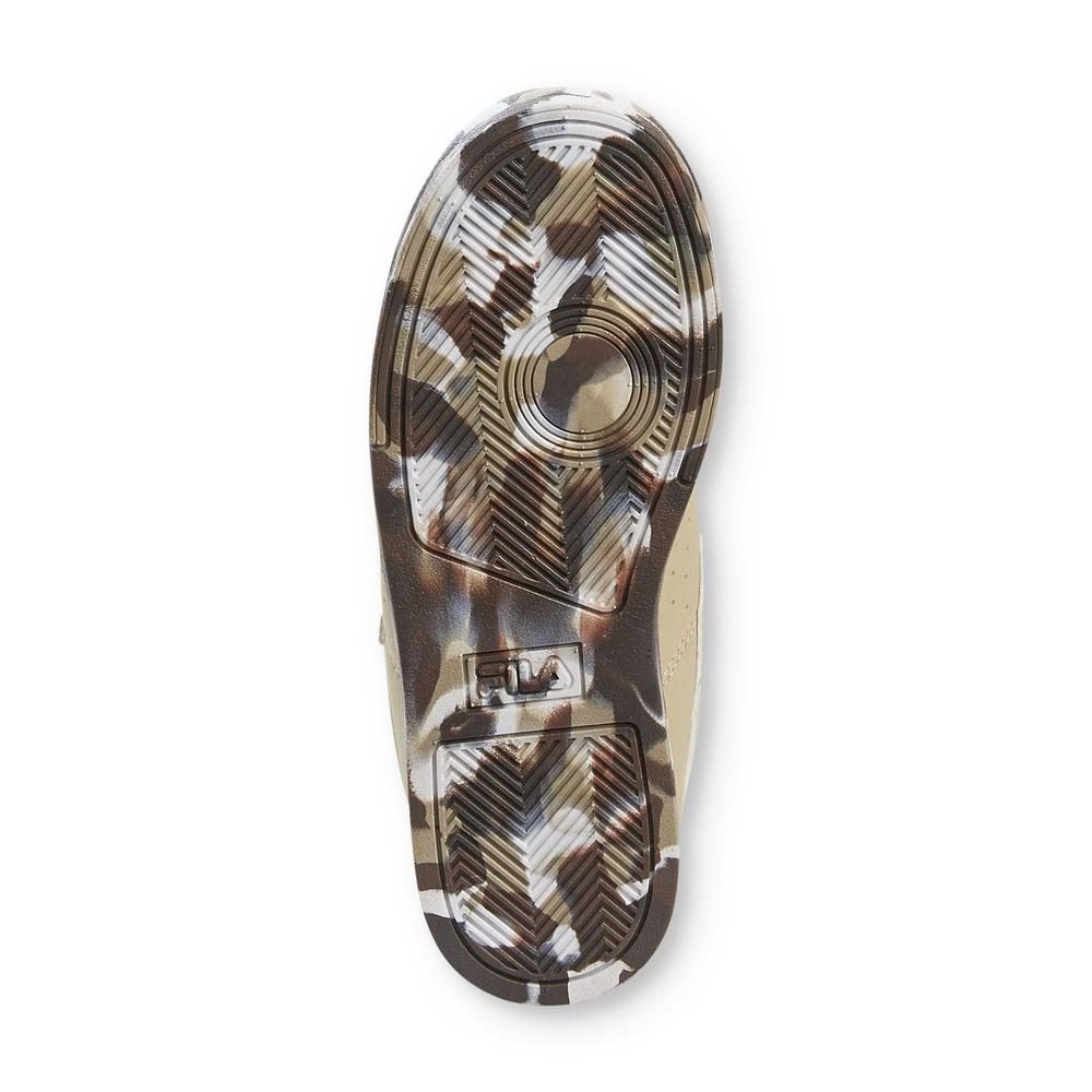 Fila Boy's Vulc 13 Mashup Tan/Camouflage Mid-Top Basketball Shoe