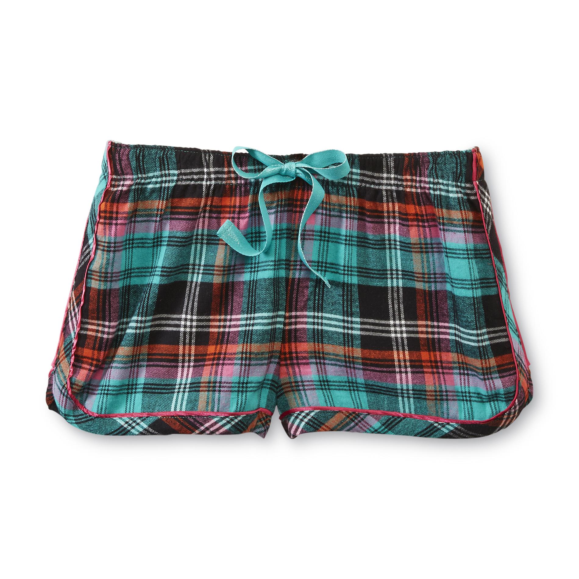 Joe Boxer Women's Flannel Pajama Shorts - Plaid