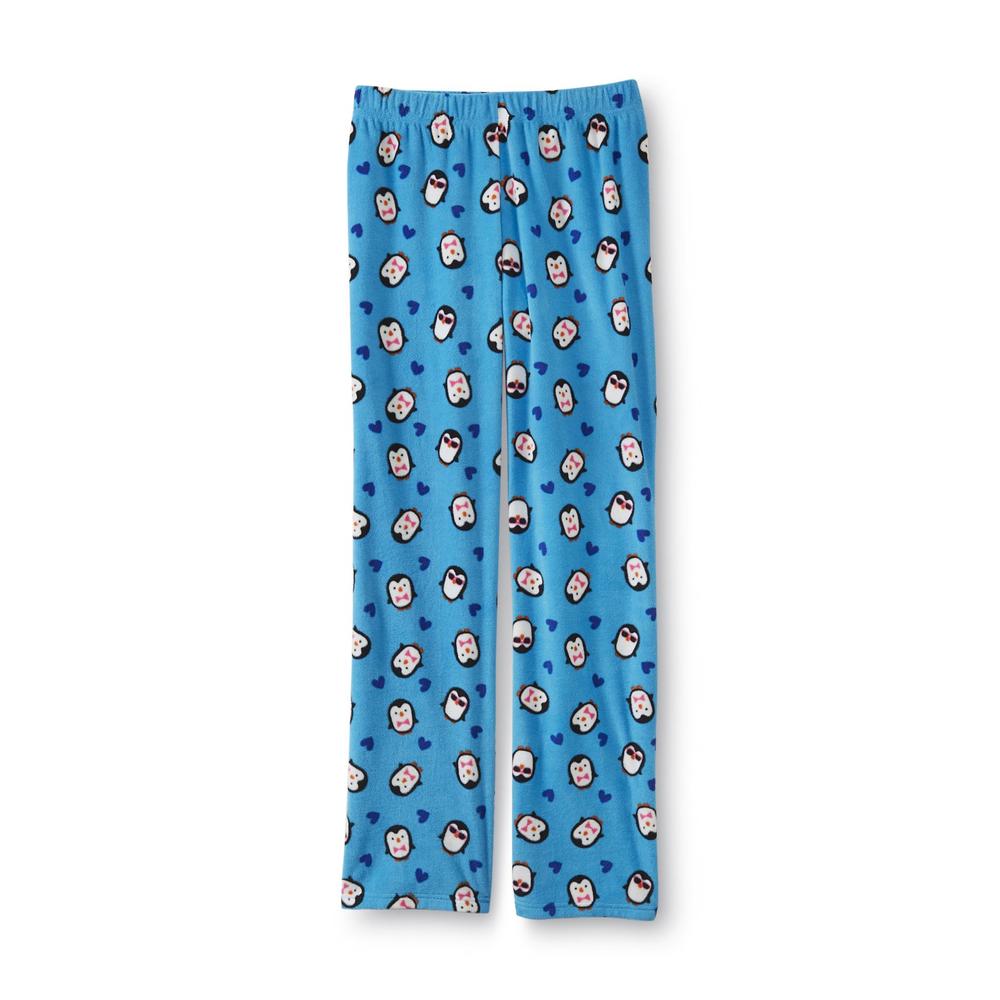 Joe Boxer Women's Plus Pajama Top & Fleece Pants - Penguin