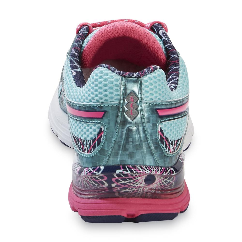 ASICS Women's GEL-Preleus Blue/Neon Pink Running Shoe