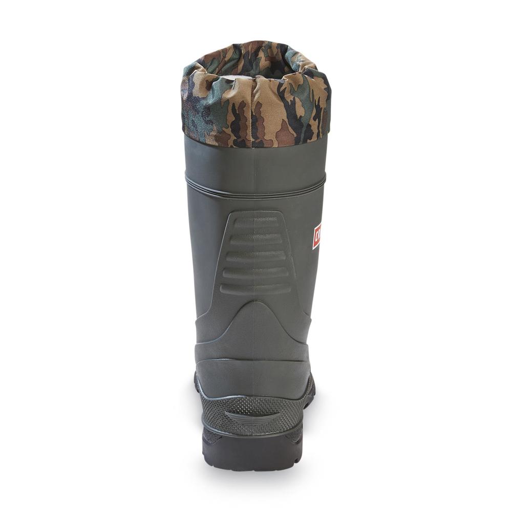 Craftsman Men's Waterproof Soft Toe Rubber Work Boot - Green/Camouflage