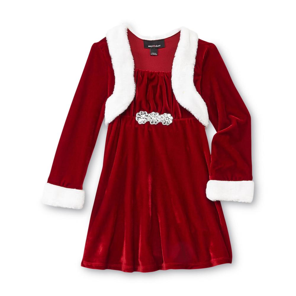Amy's Closet Girl's Bolero Santa Dress