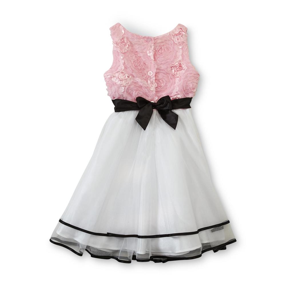 Holiday Editions Girl's Tiered Dress - Rosettes