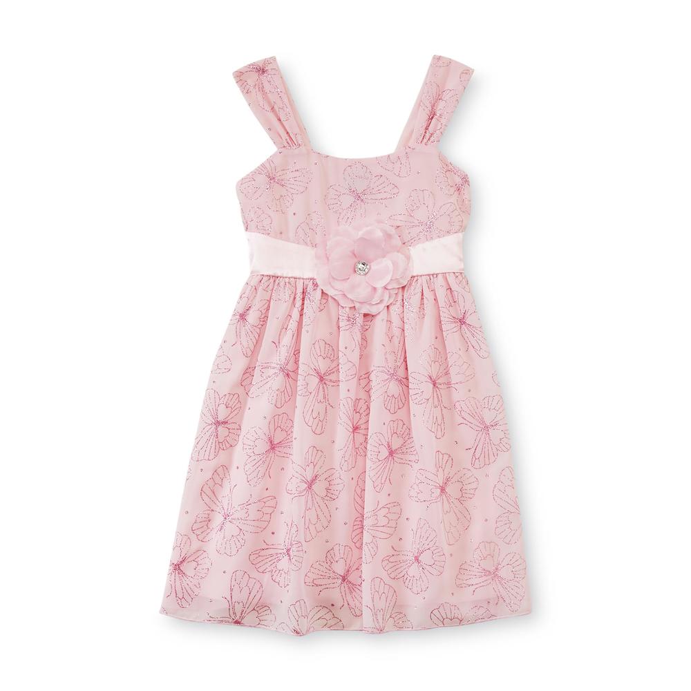 Holiday Editions Girl's Sleeveless Party Dress - Butterfly Print