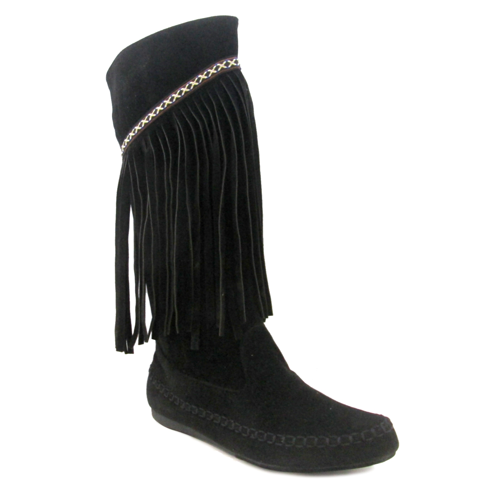 &nbsp; Women's Ryland Tall Fringe Boot - Black