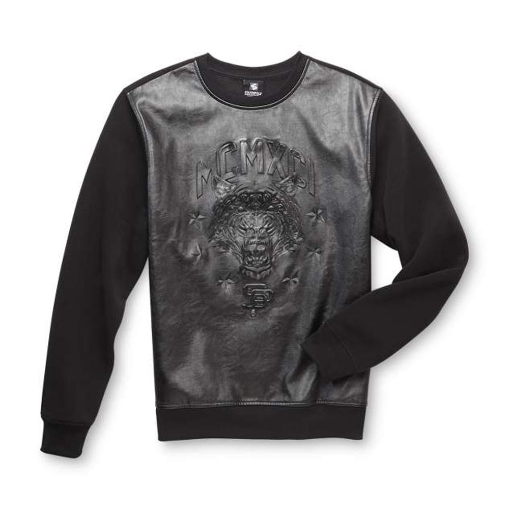 Southpole Young Men's Synthetic Leather Sweatshirt - Tiger