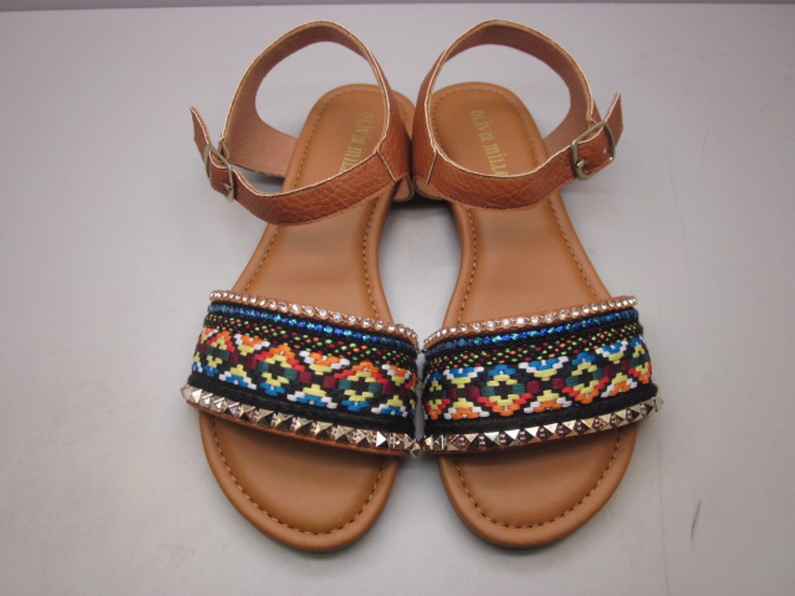 &nbsp; Women's Aurora Ankle Strap Multicolored Sandal