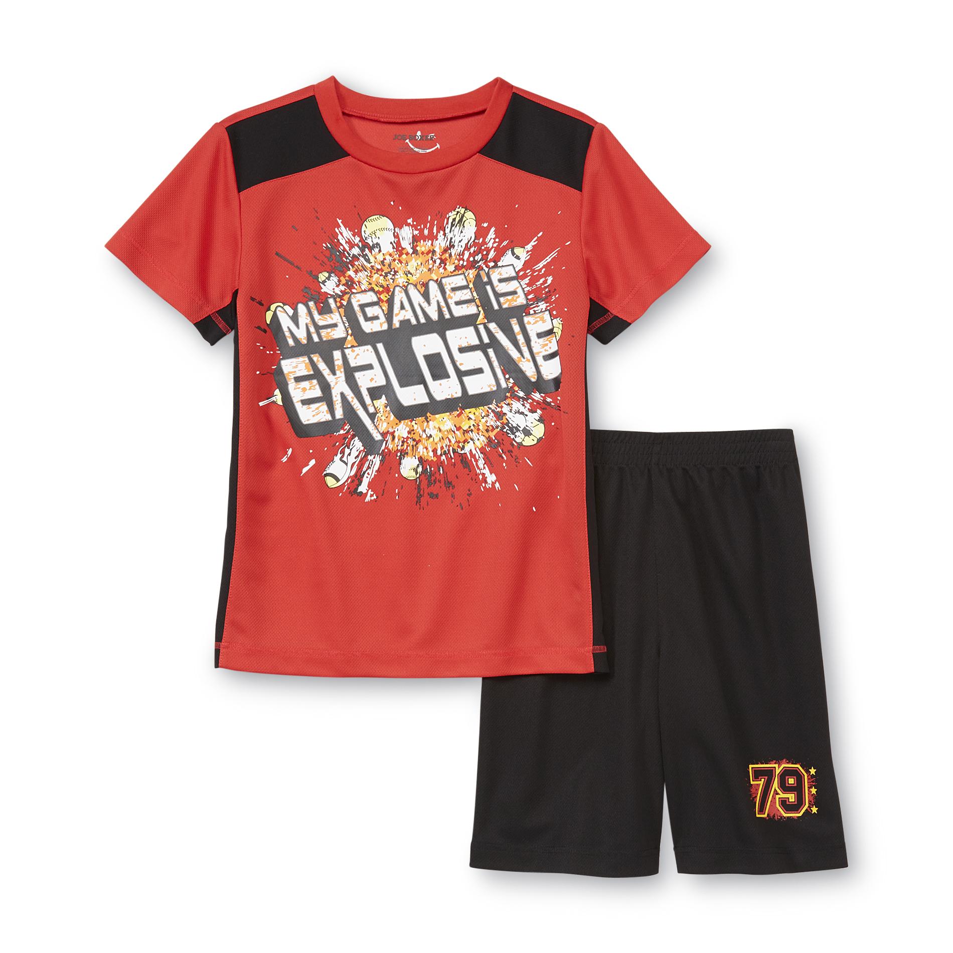 Joe Boxer Boy's Athletic T-Shirt & Shorts - Paintball