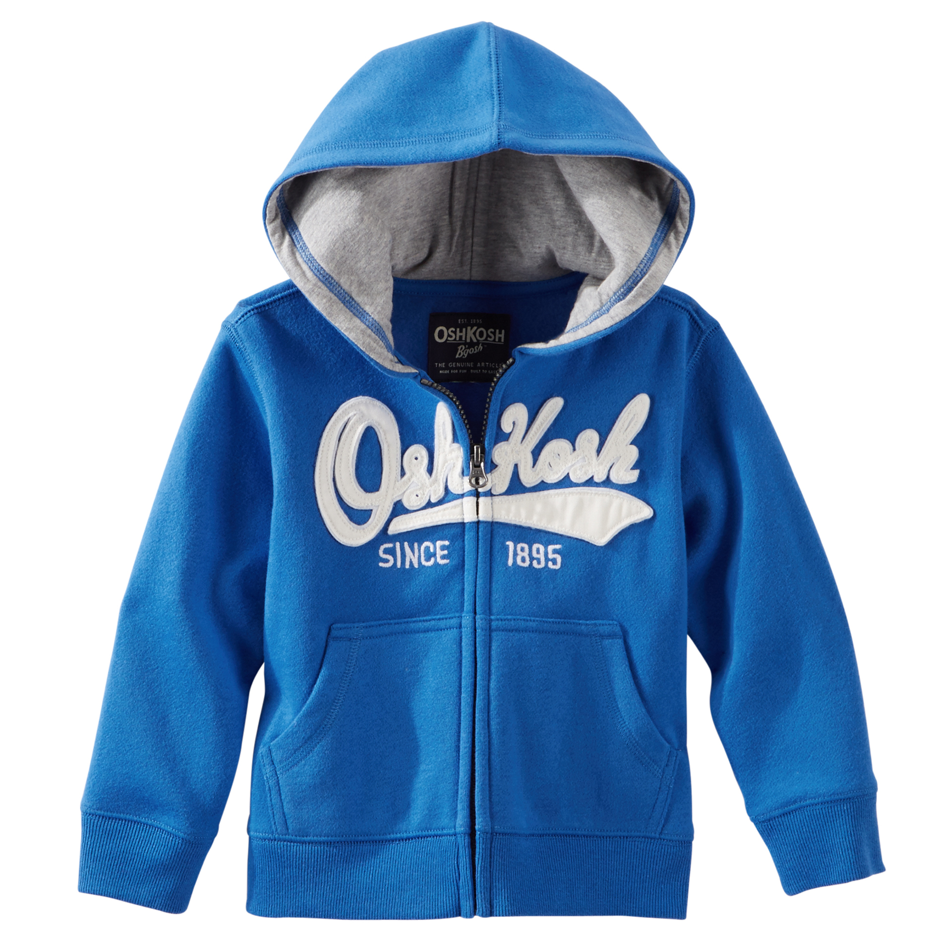 OshKosh Boy's Fleece Hoodie Jacket - Logo Applique