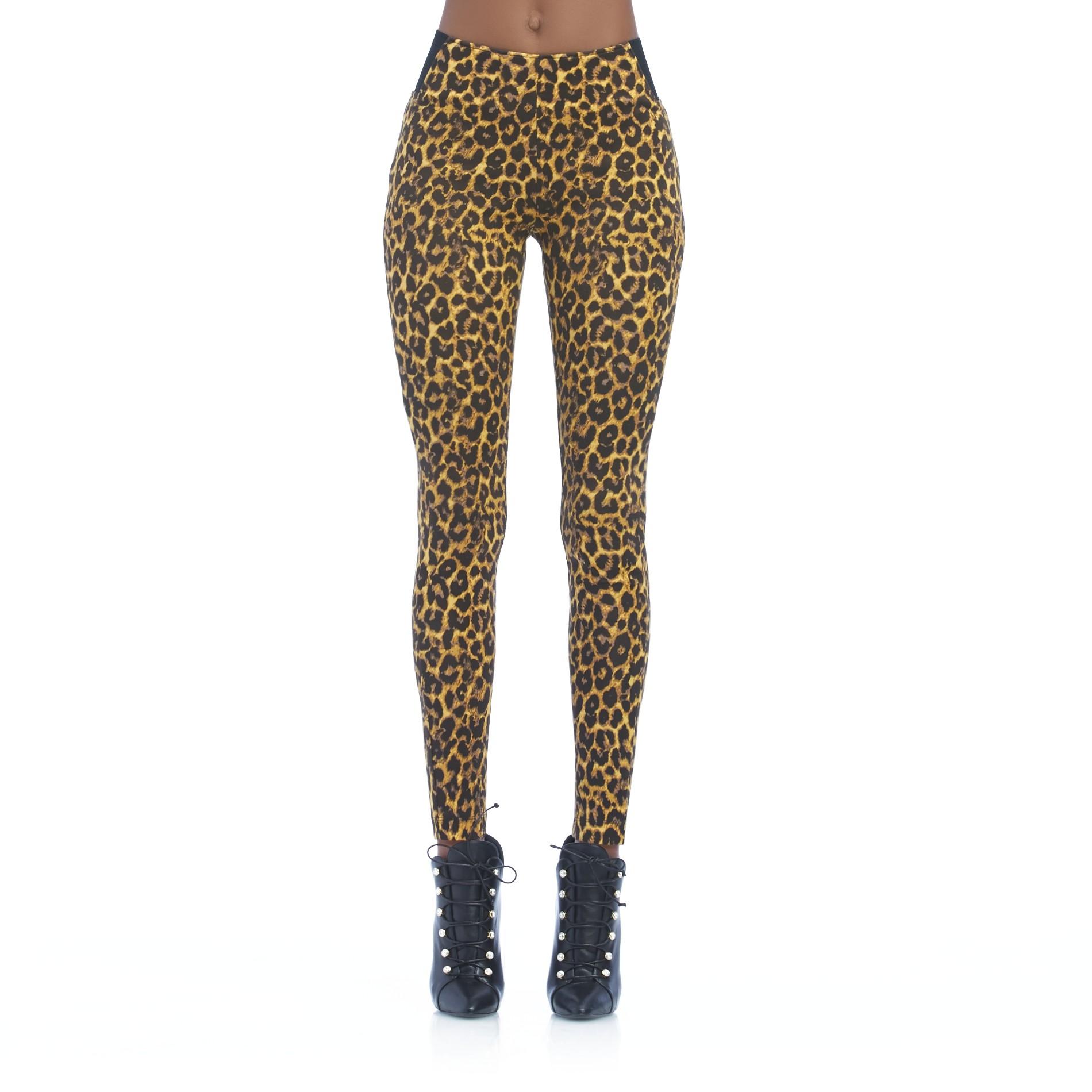Nicki Minaj Women's Plus High-Waisted Leggings - Leopard Print