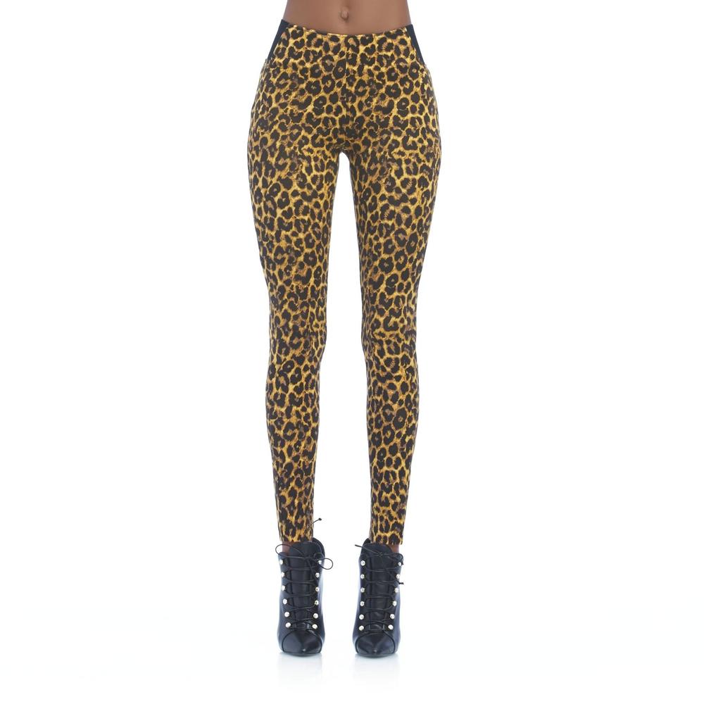 Nicki Minaj Women's High-Waisted Leggings - Leopard Print