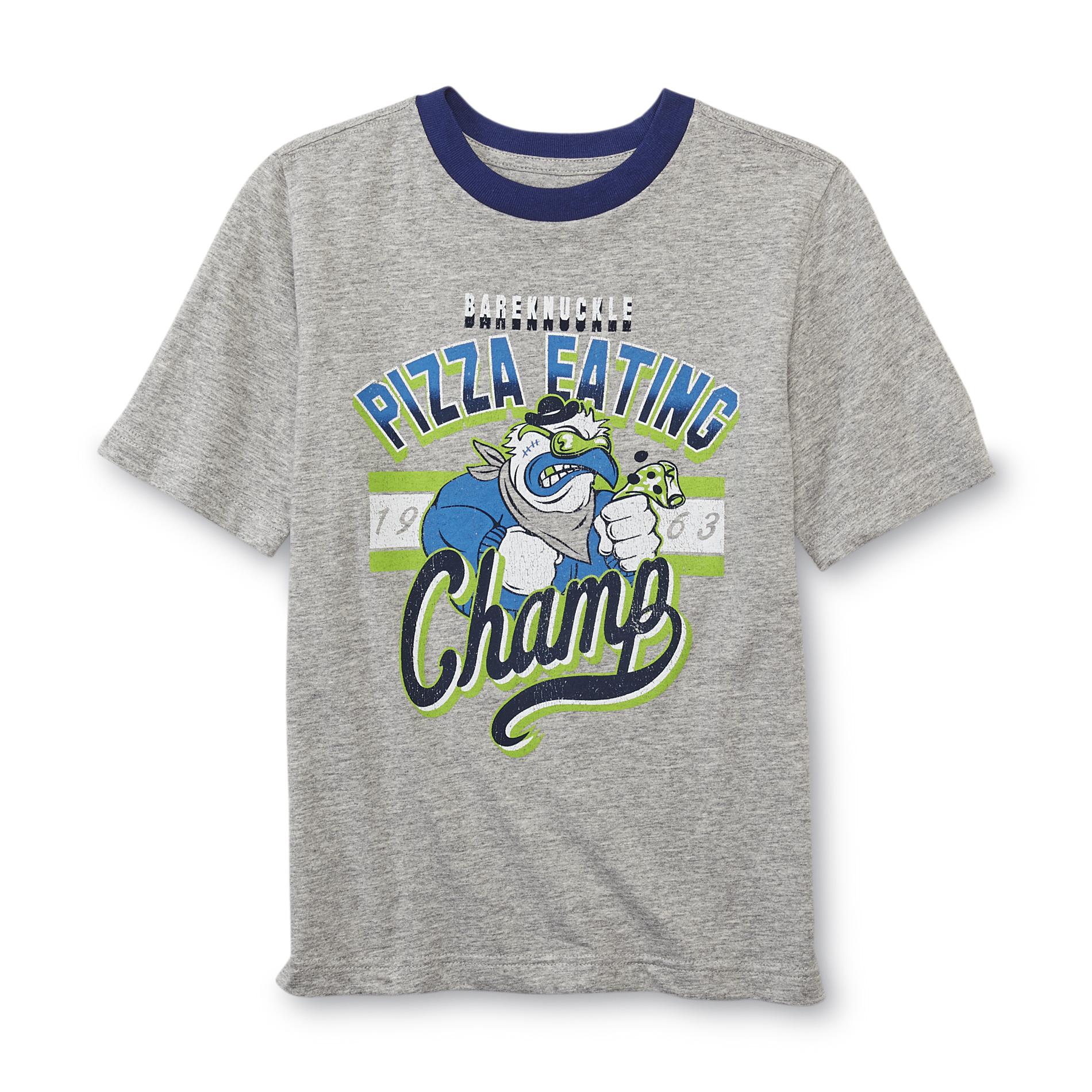 Basic Editions Boy's Graphic T-Shirt - Pizza Eating Champ