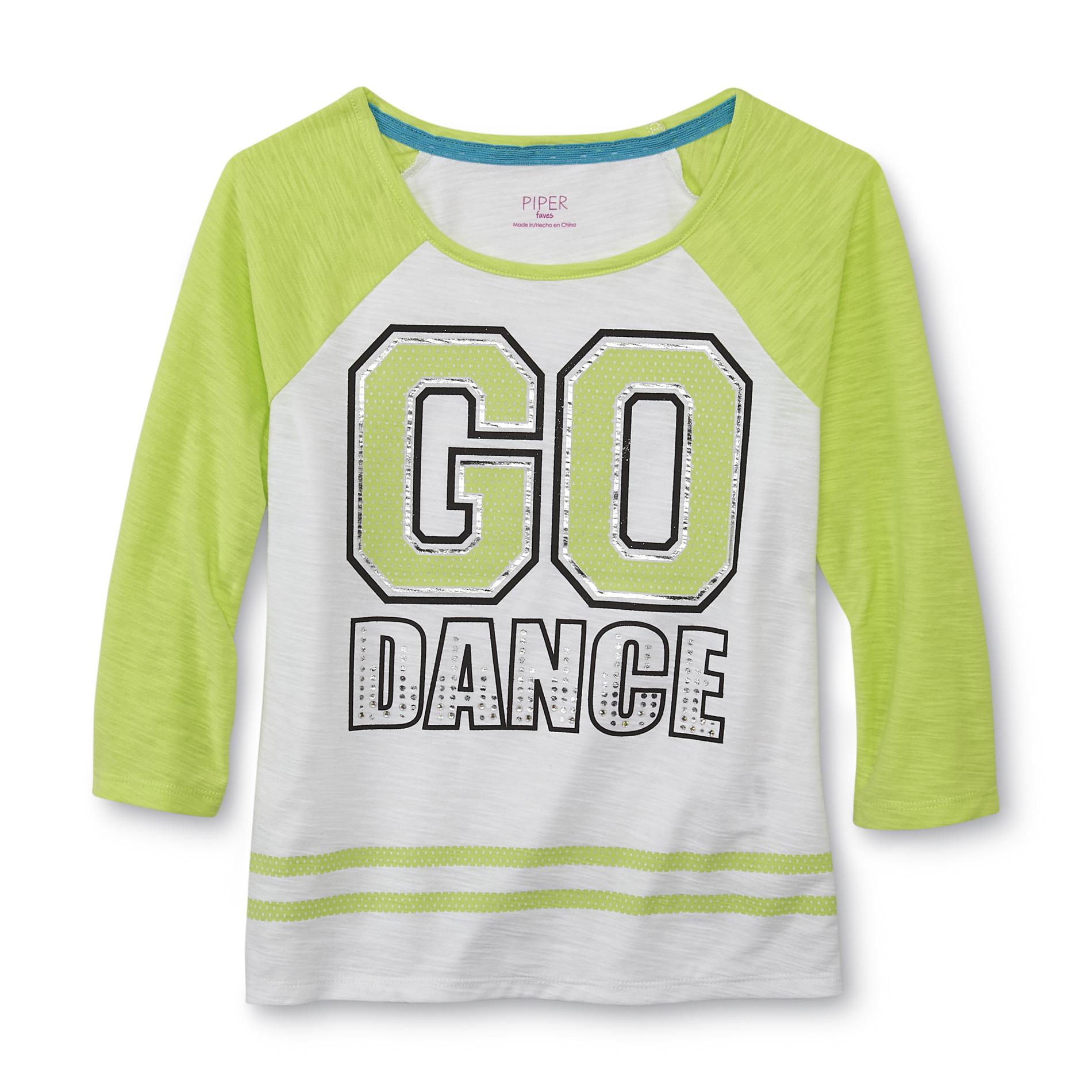 Piper Faves Girl's Raglan T-Shirt - Go Dance