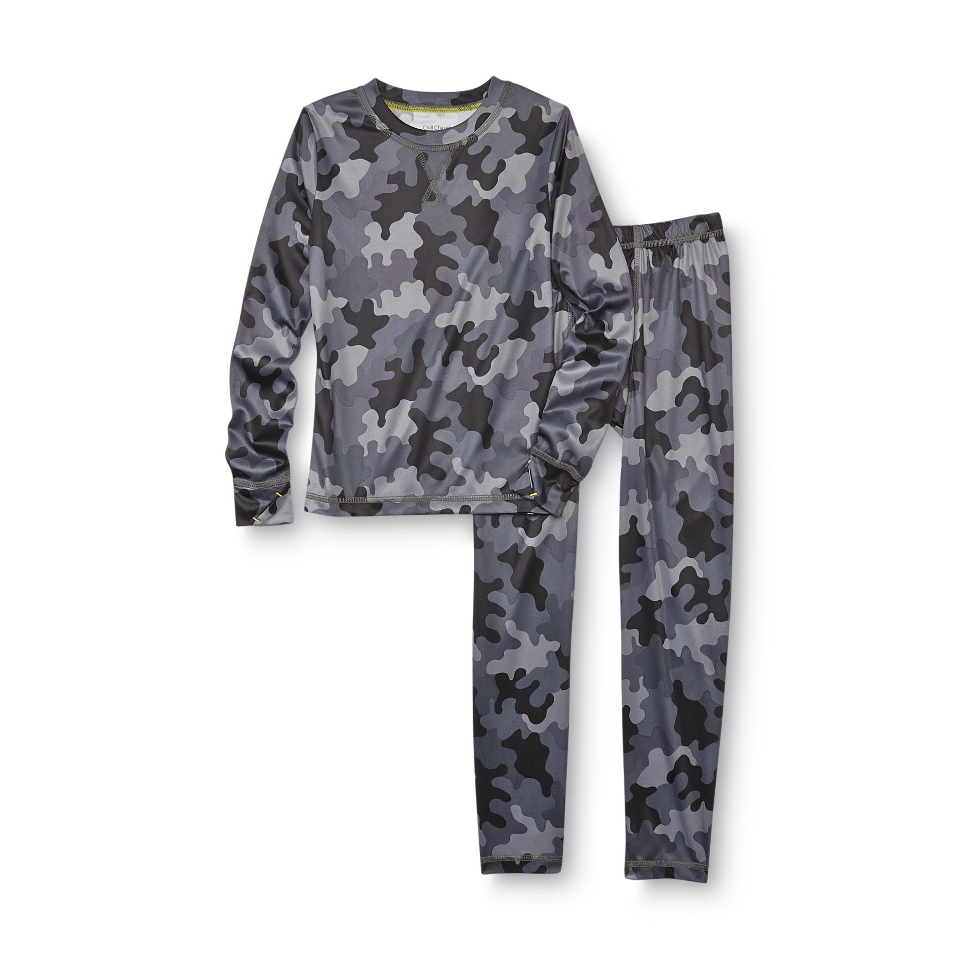 Chill Chasers Boy's Long-Sleeve Thermal Shirt & Pants - Camouflage