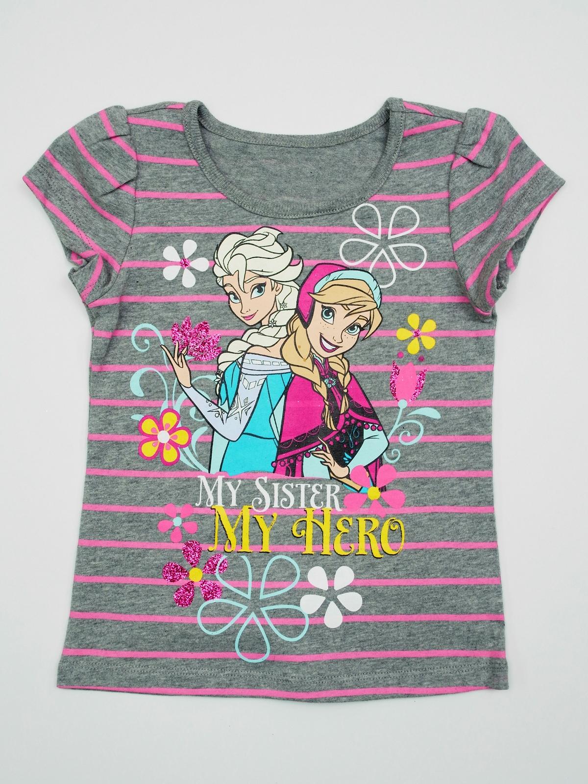 Disney Frozen Toddler Girl's Graphic T-Shirt - Striped