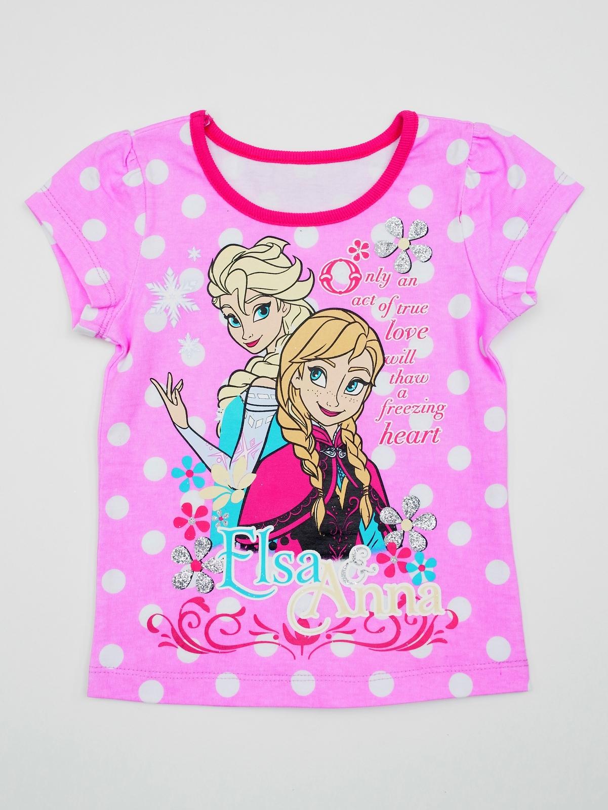 Disney Frozen Toddler Girl's Graphic T-Shirt - Polka Dot