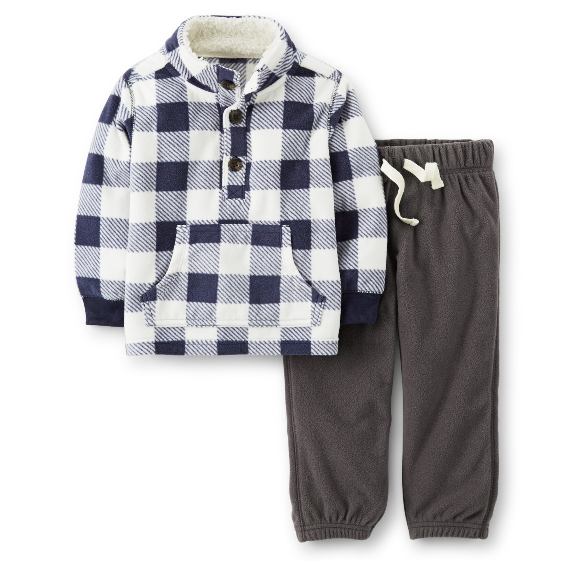 Carter's Toddler Boy's Pullover & Sweatpants - Checkered