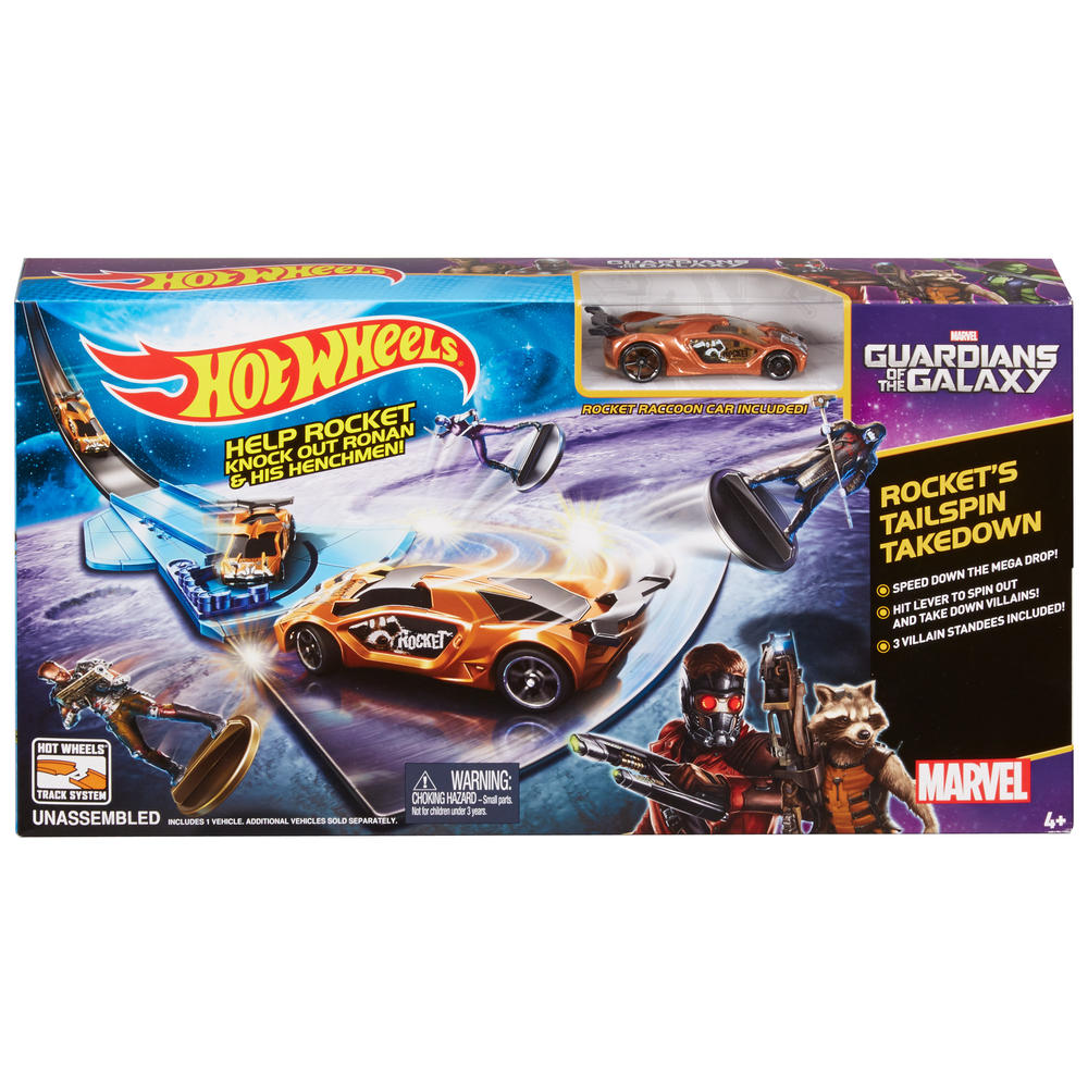 Hot Wheels Marvel Guardians of the Galaxy Rocket's Tailspin Takedown
