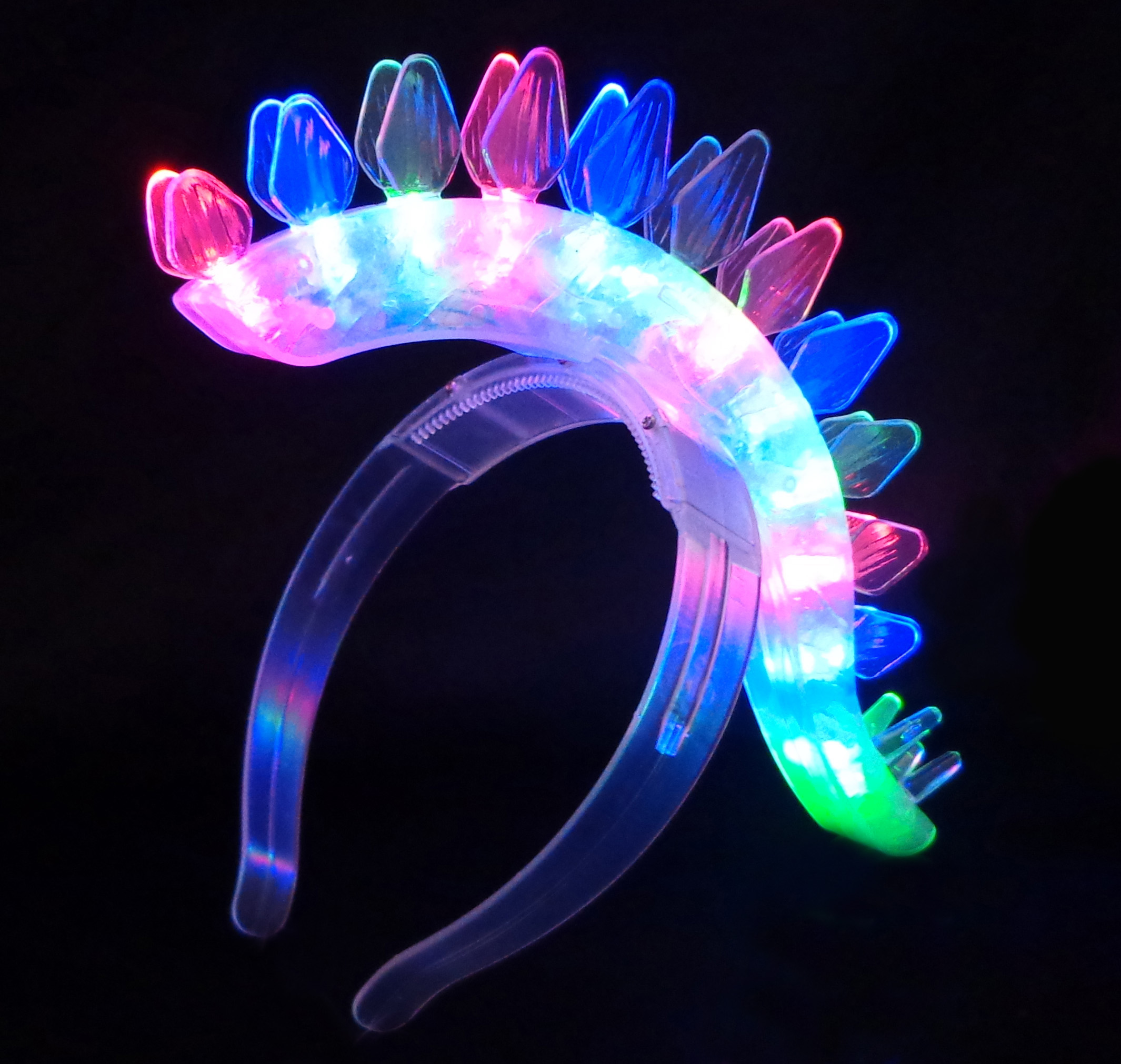 WeGlow International Light Up Dino Headband - Assorted (set of 2)