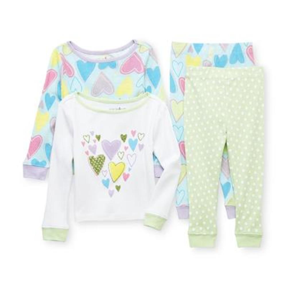 Joe Boxer Infant & Toddler Girl's 2-Pairs Long-Sleeve Pajamas - Hearts