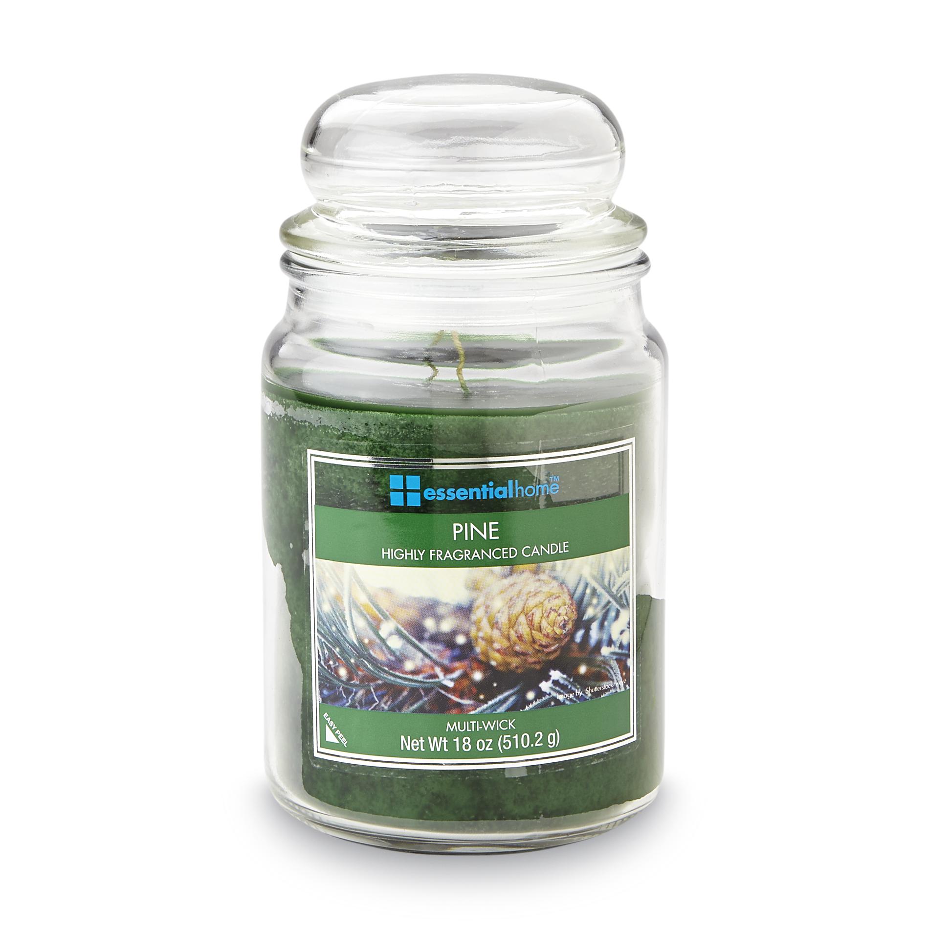 Essential Home Lidded Christmas Jar Candle - Pine