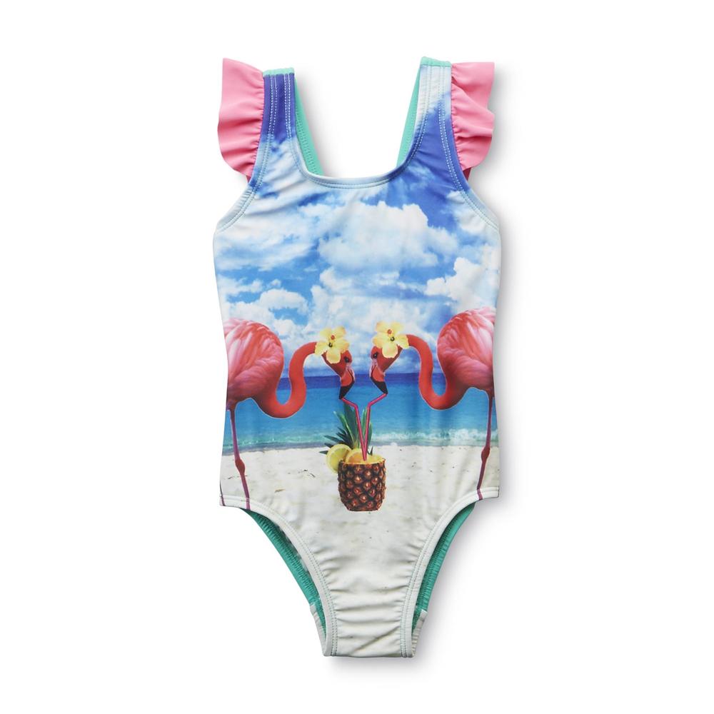 Joe Boxer Infant & Toddler Girl's One-Piece Swimsuit - Flamingos