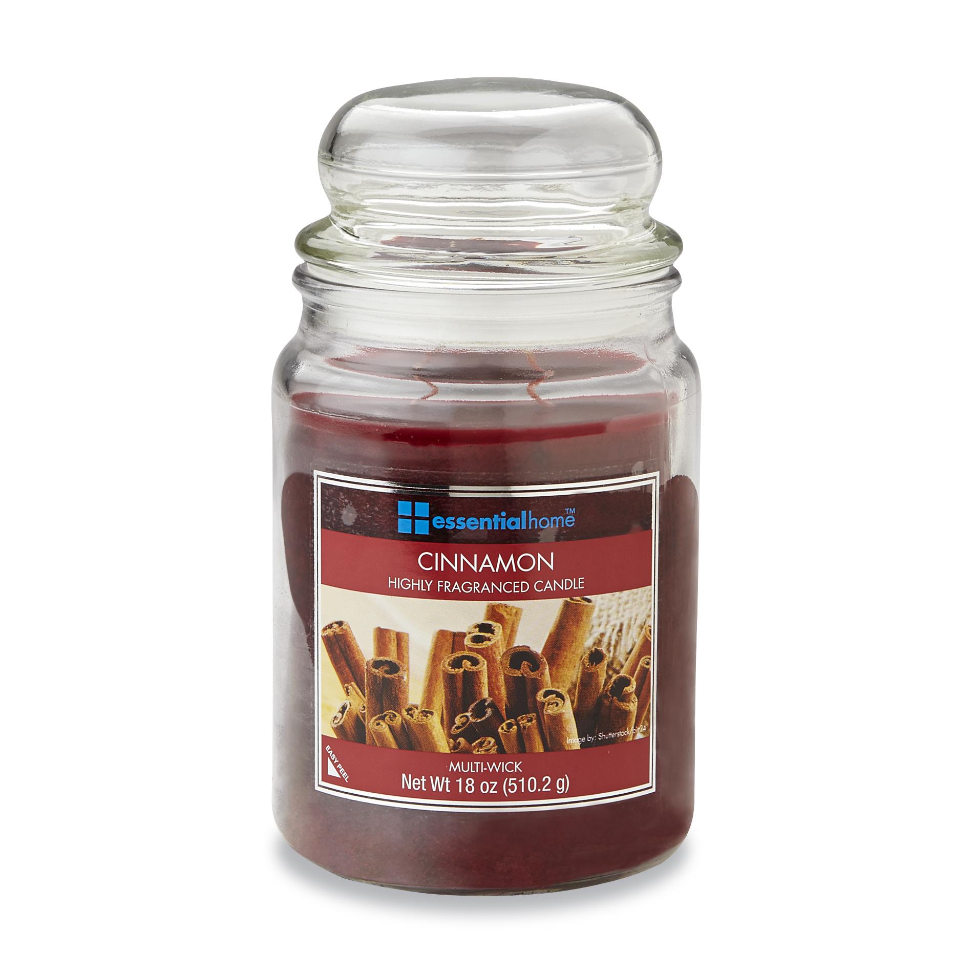 Essential Home Lidded Christmas Jar Candle - Cinnamon