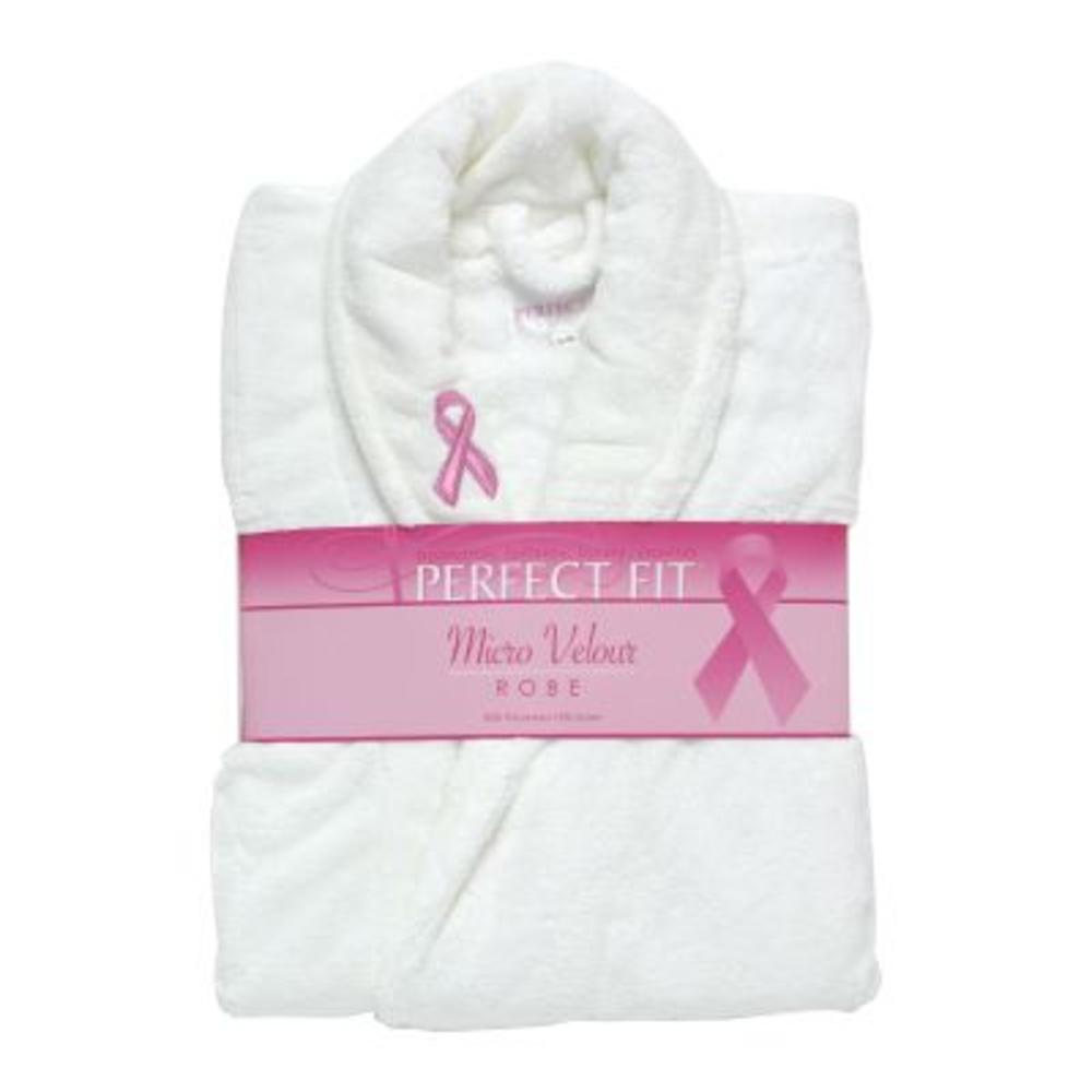 Perfect Fit Breast Cancer Awareness Pink Ribbon Robe
