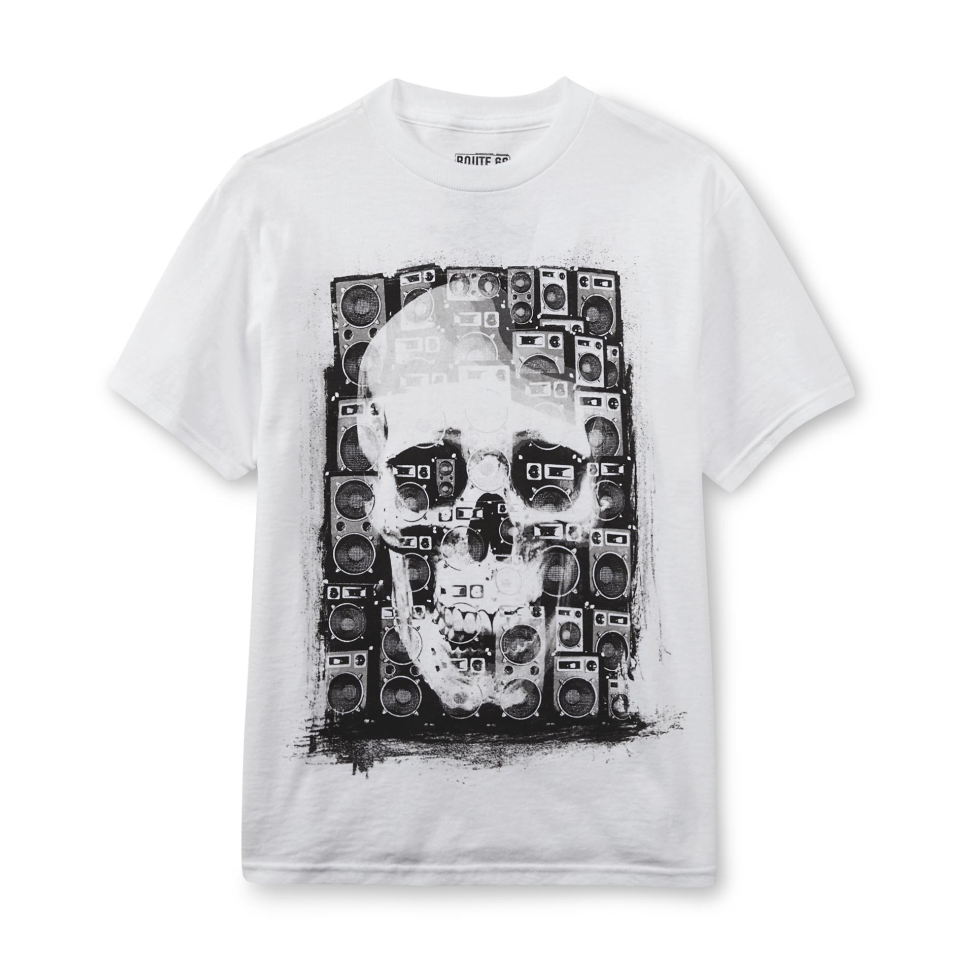 Route 66 Boy's Graphic T-Shirt - Skull & Speakers