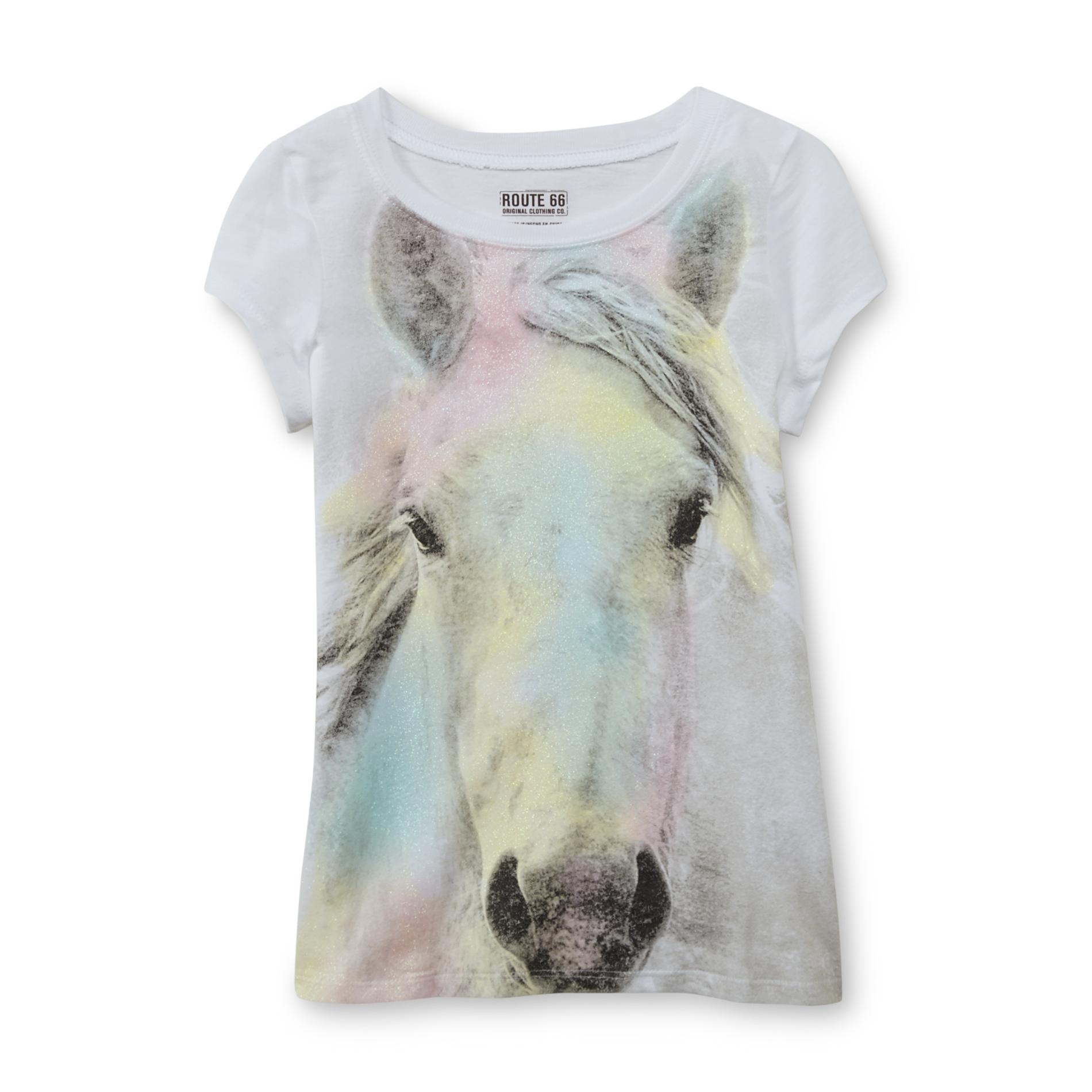 Route 66 Girl's Graphic T-Shirt - Wild Horse