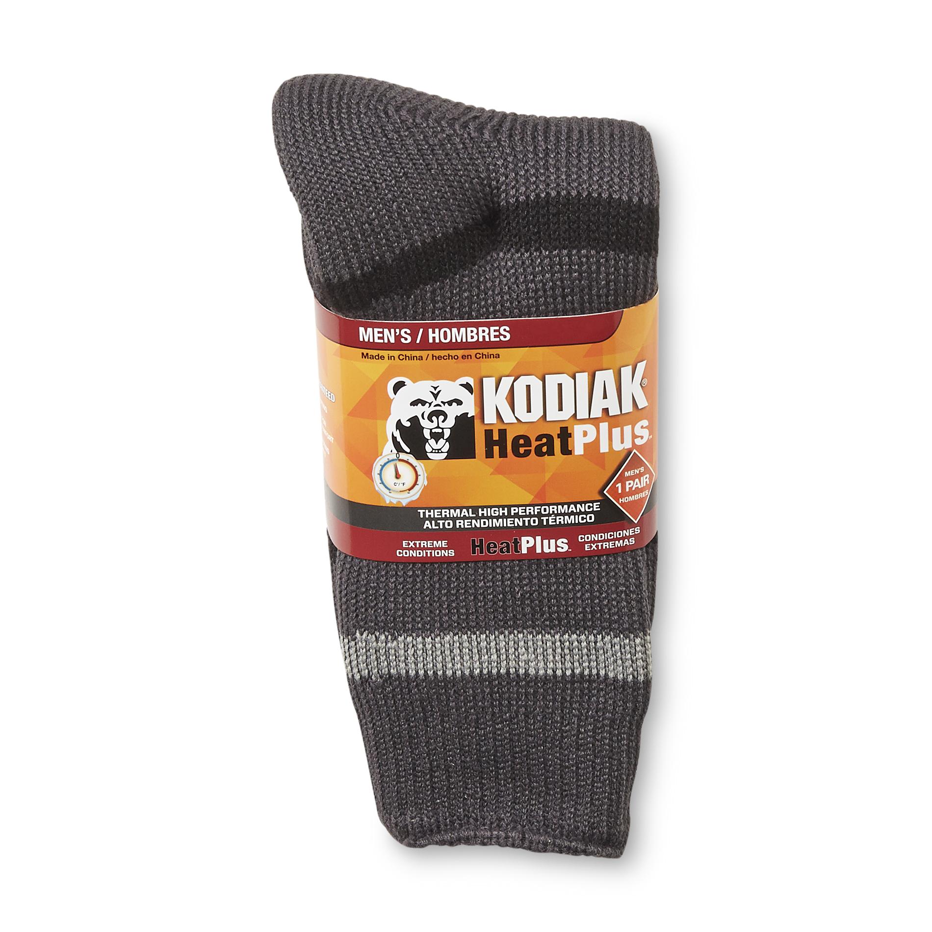 Kodiak Men's HeatPlus Crew Socks - Striped