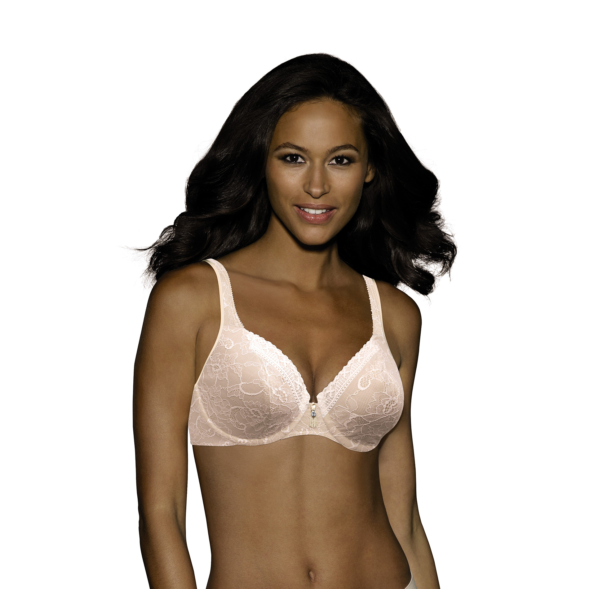 Bali Women's Lace Underwire Minimizer Bra 3346