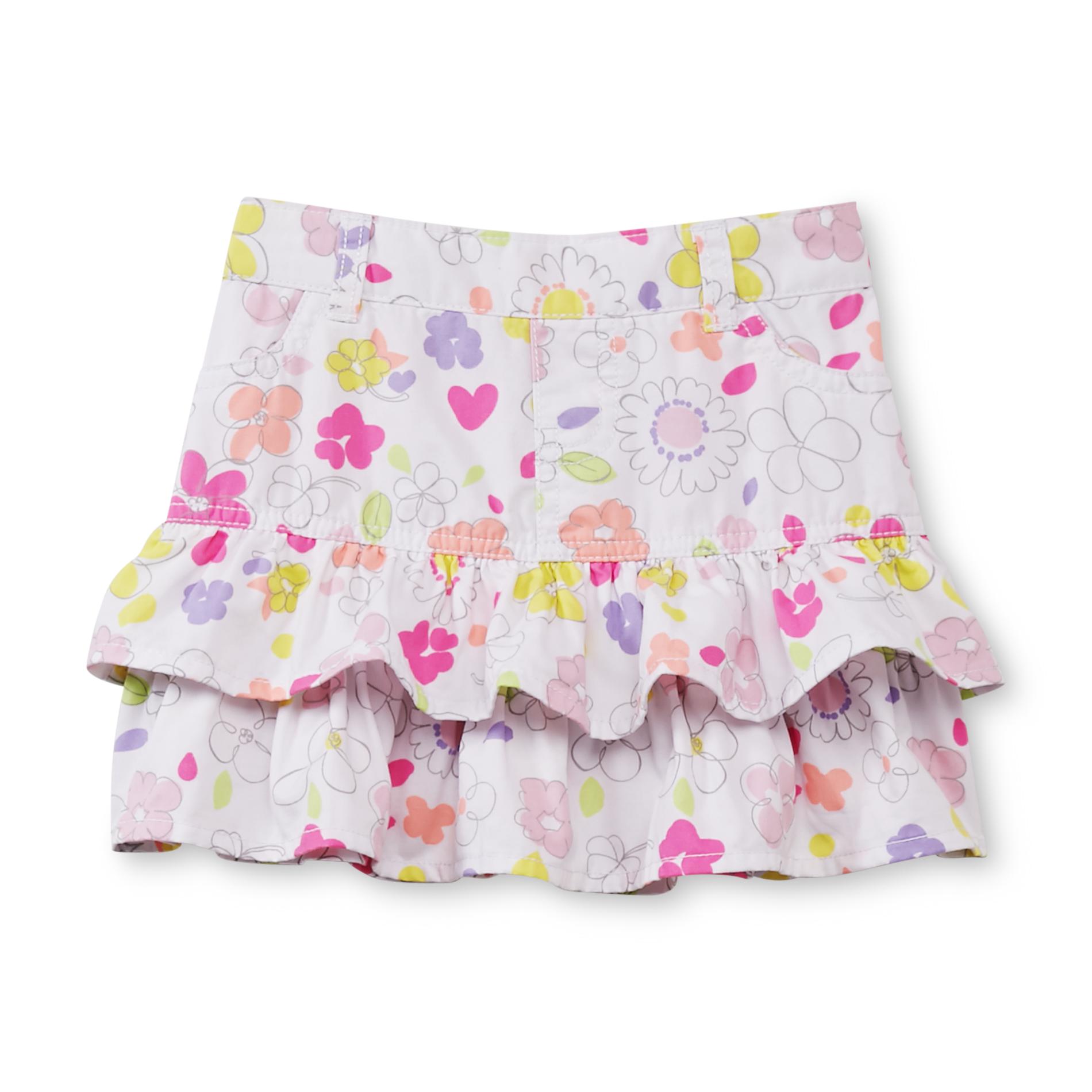 WonderKids Infant & Toddler Girl's Tiered Skirt - Neon Floral
