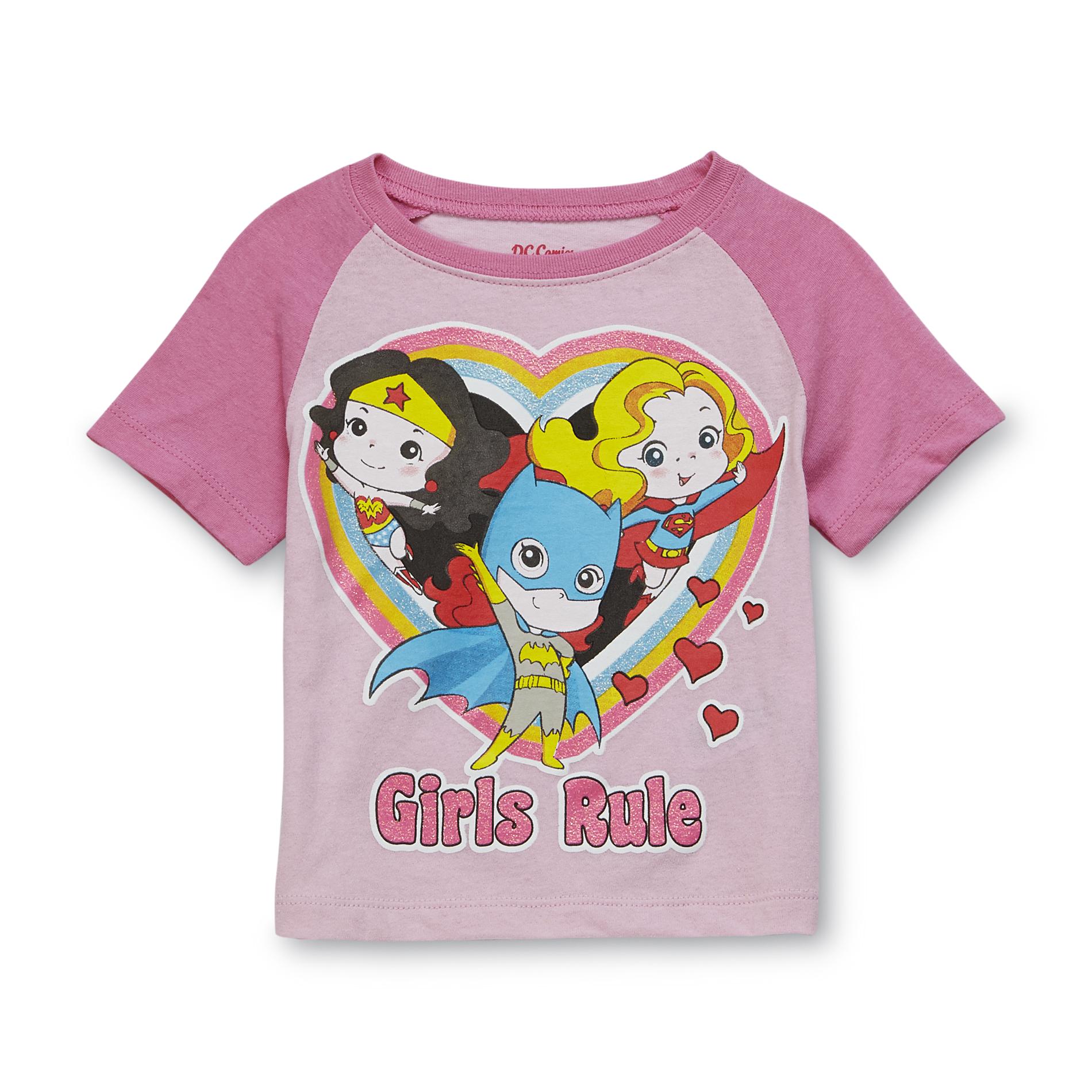 DC Comics Toddler Girl's Superheroes T-Shirt - Girl's Rule