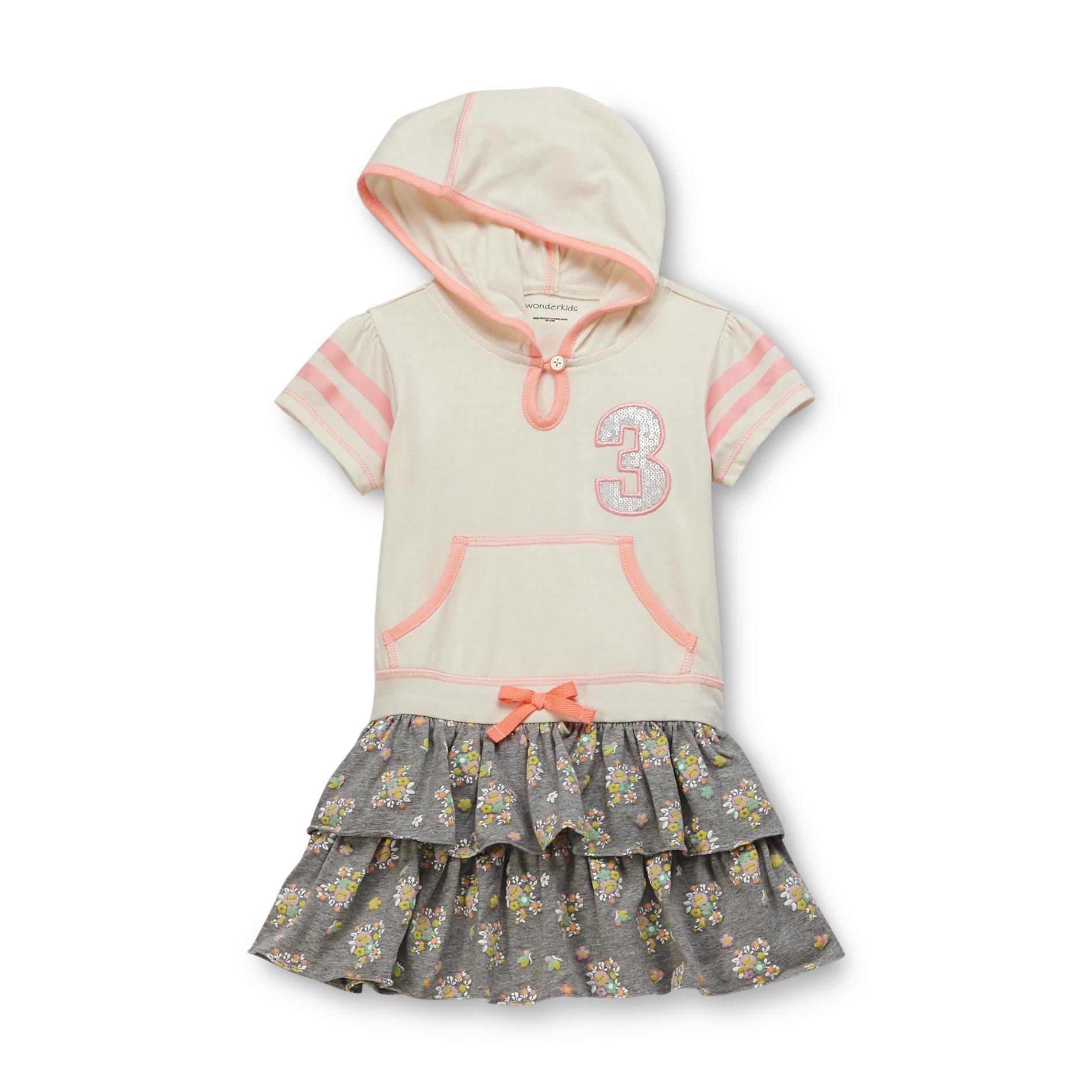 WonderKids Toddler Girl's Hoodie Dress - Floral