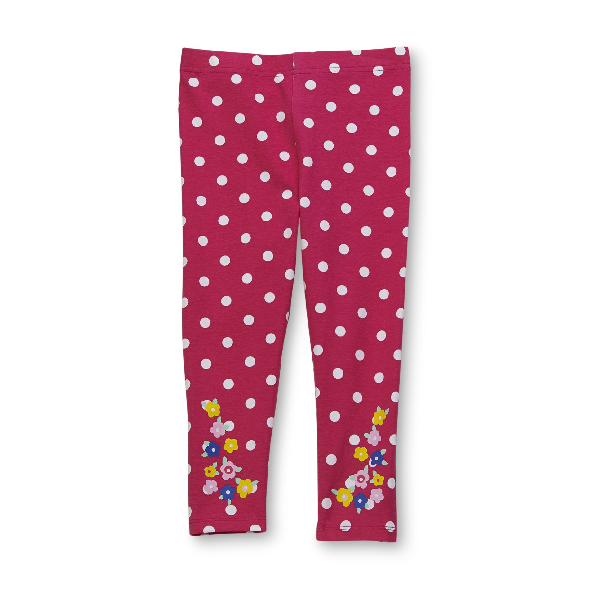 WonderKids Infant & Toddler Girl's Leggings - Polka-Dot Flowers