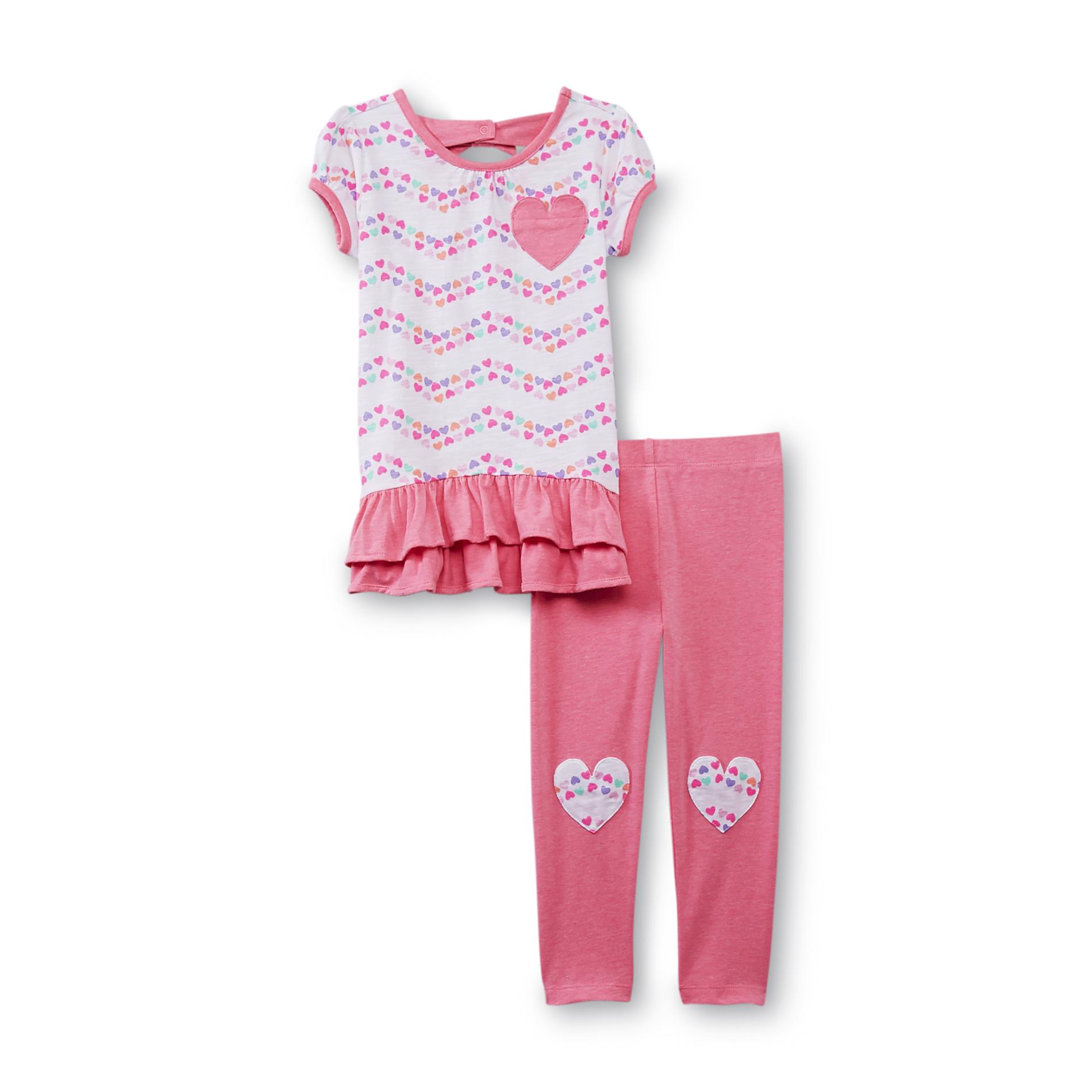 WonderKids Infant & Toddler Girl's Tunic & Leggings - Hearts