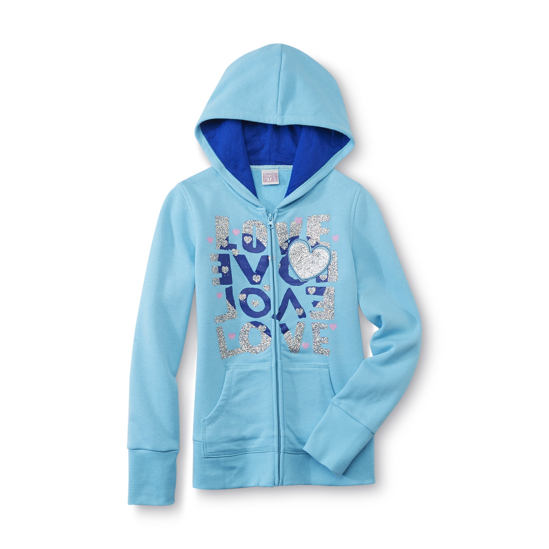 Canyon River Blues Girl's Hoodie Jacket - Love