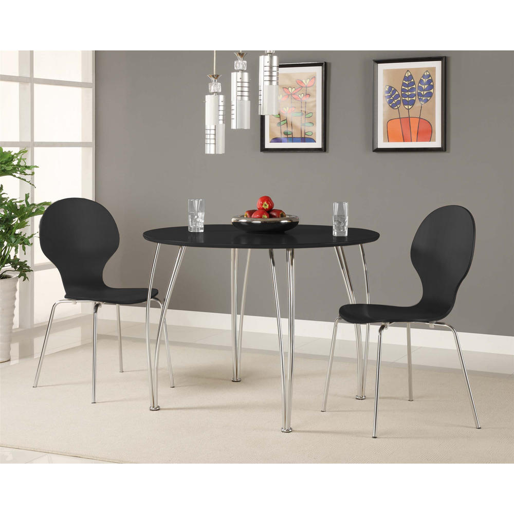 Dorel Bentwood Round Table Top Black