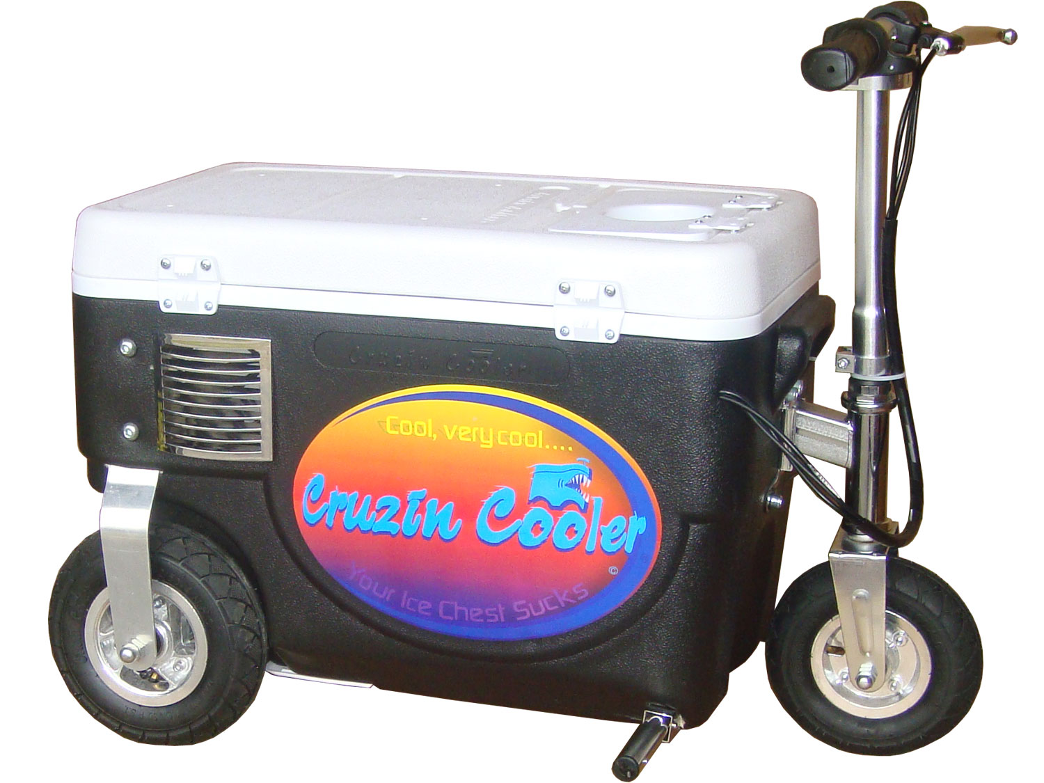 Cruzin Cooler Cooler Scooter 300w Black   Fitness & Sports   Wheeled