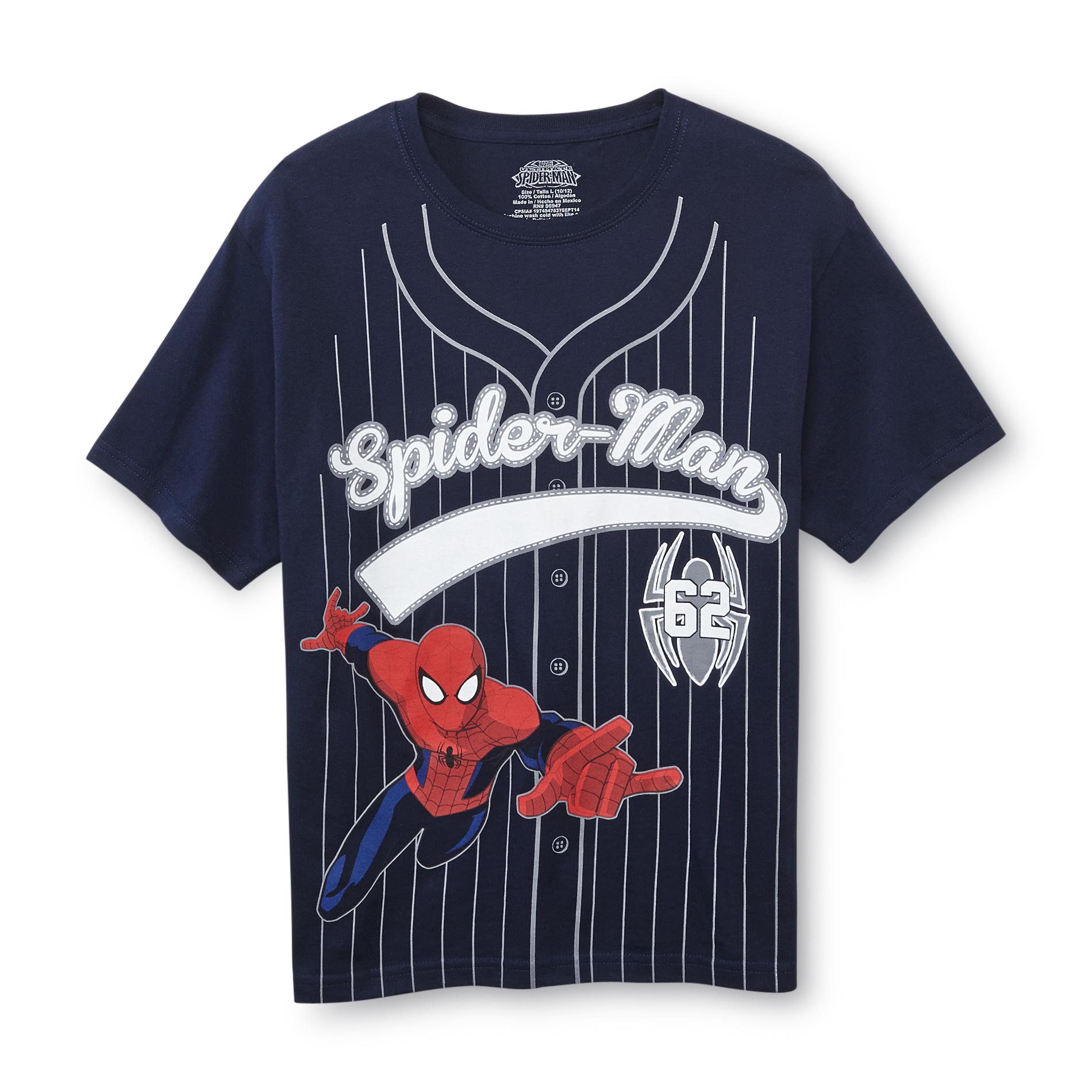 Marvel Spider-Man Boy's Graphic Baseball T-Shirt