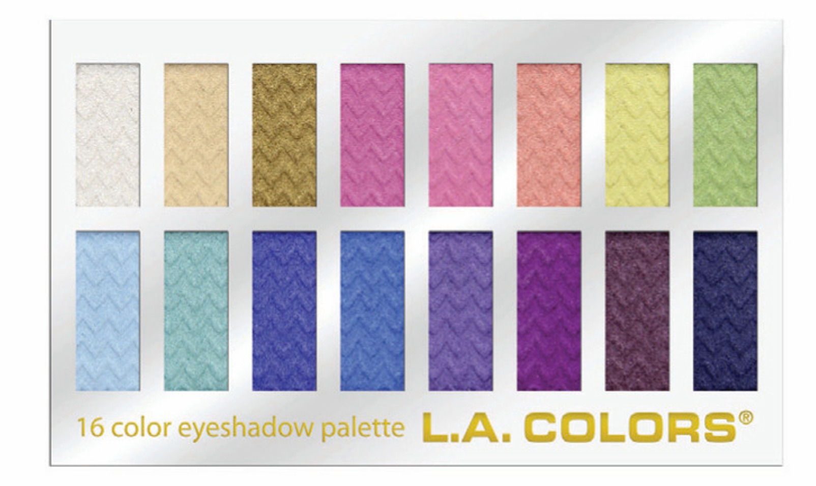 L.A. Colors 16 Color Eyeshadow Palette - Haute  0.95 fl oz  27 g