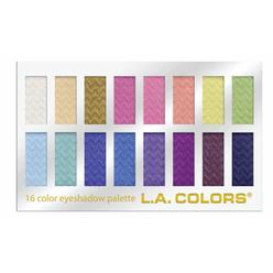 L.A. COLORS 16 Color Eyeshadow Palette, Haute, 1.02 Ounce