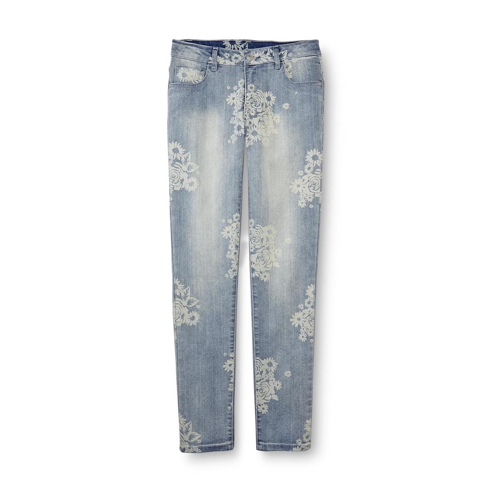 Route 66 Girl's Printed Skinny Jeans - Floral