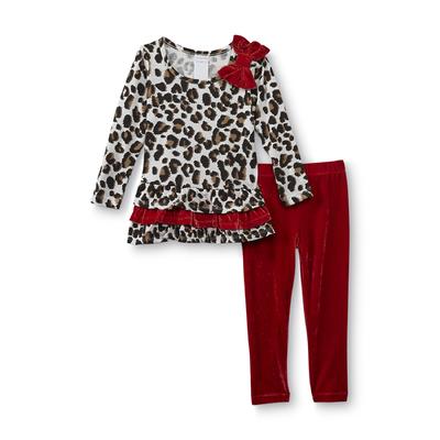 WonderKids Infant & Toddler Girl's Top & Leggings - Leopard Print