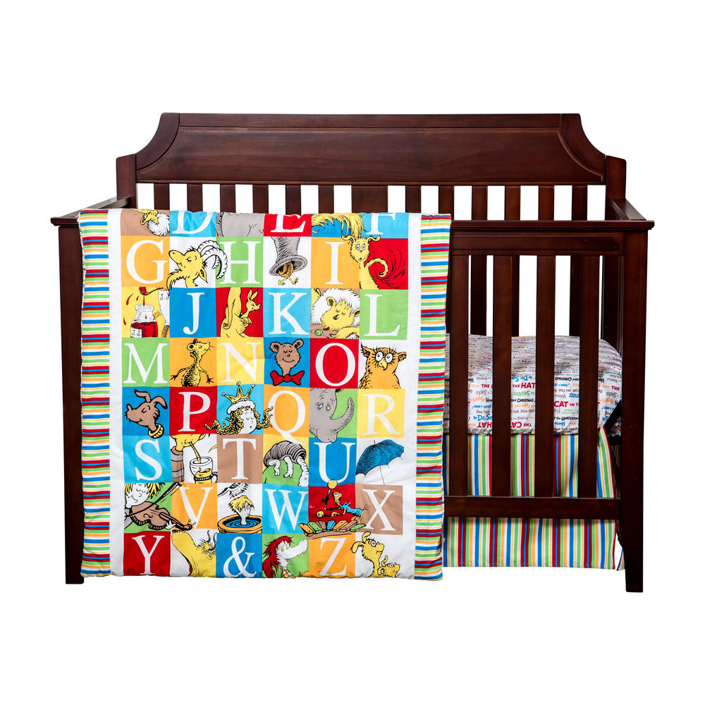 Trend Lab Dr. Seuss Alphabet Seuss 3 Piece Crib Bedding Set