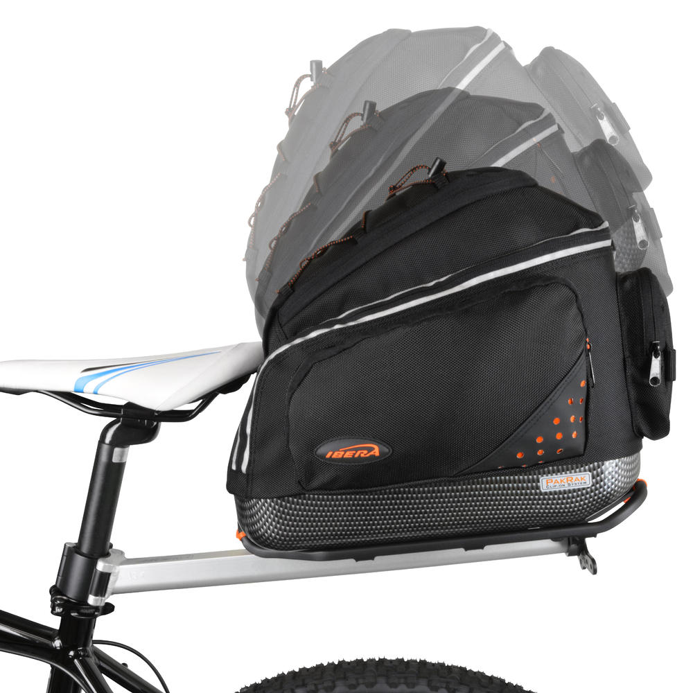 IBERA PakRak Bicycle Seat Post Commuter Rack and Quick-Release Bag