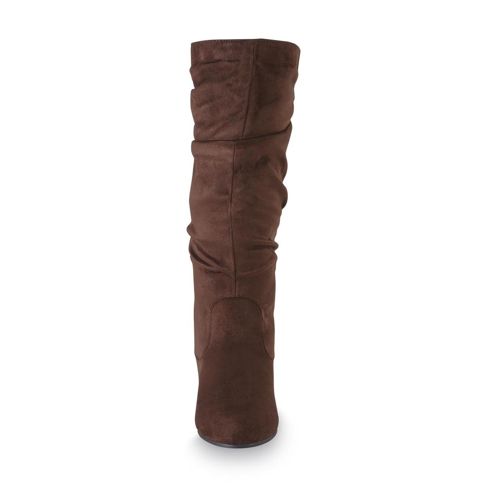 kisses Women's Too Sloucher Brown Tall Boot