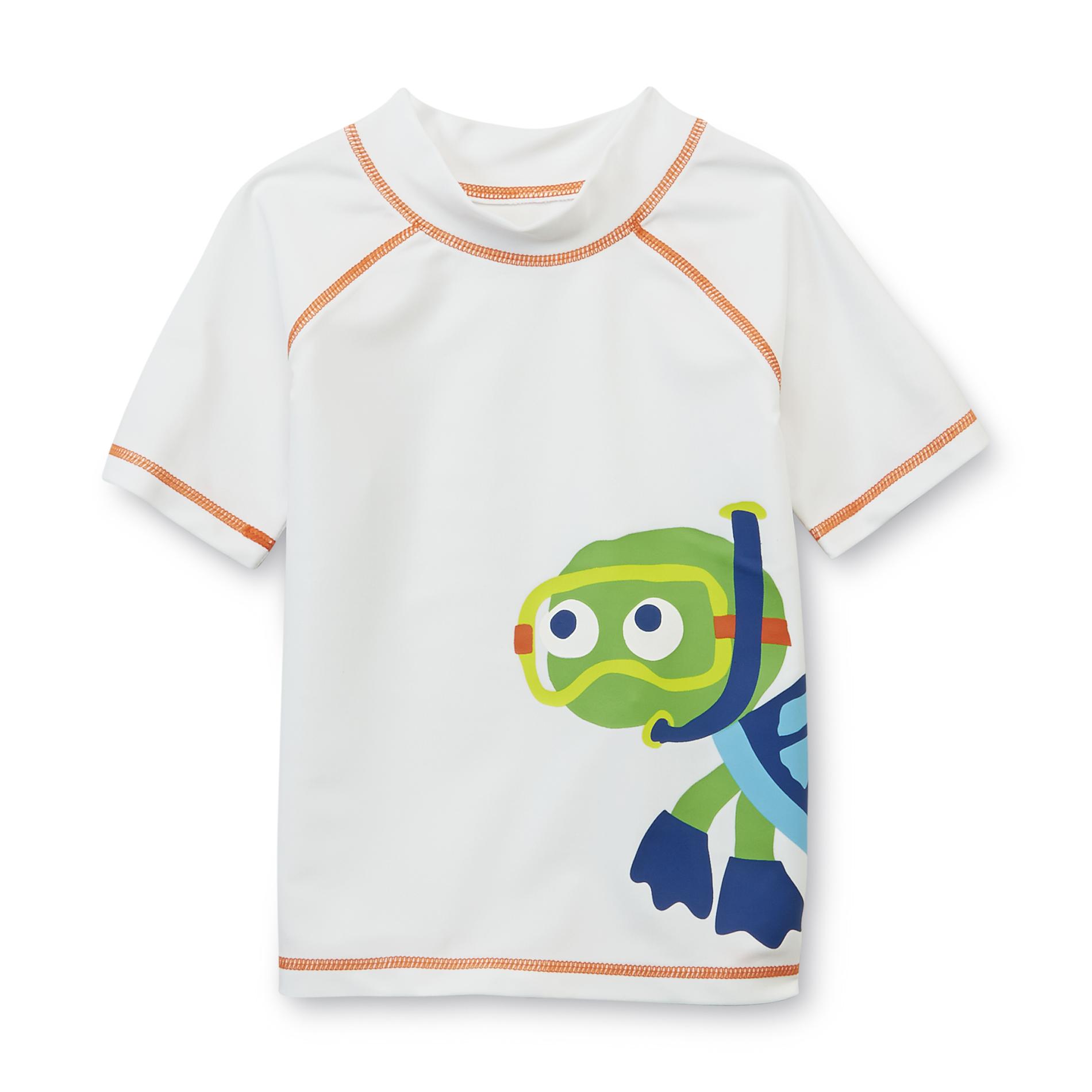 WonderKids Infant & Toddler Boy's Rash Guard Swim Shirt - Turtle